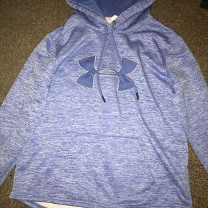 Blue UA sweat shirt. Women’s